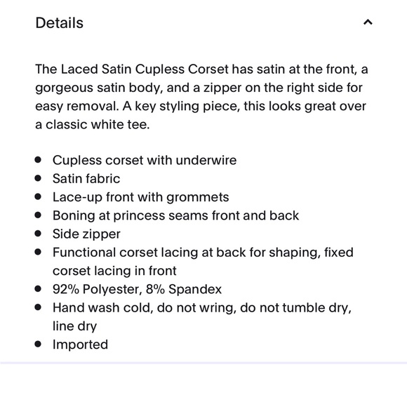 SAVAGE x FENTY by Rihanna Laced Satin Cupless Corset in black Medium - Picture 7 of 10